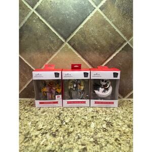 New Disney Tim Burton's The Nightmare Before Christmas Hallmark Ornament Bundle